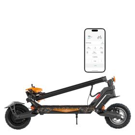 Electric Scooter, 500W Motor, 10-Inch Tires, 24 MPH Top Speed, 25 Miles Range, Folding E-Scooter for Adults with Dual Braking, Dual Suspension &
