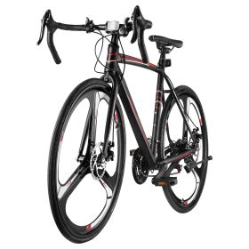 Road Bike, 700C Wheels Racing Bike, SHIMANO 21 Speeds Drivetrain System City Commuter Road Bicycle, Urban Adult Sport Bike with Carbon Steel Fram