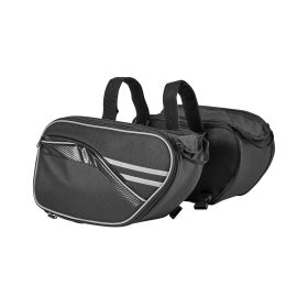 Motorcycle Saddlebag, 30 L (15 L x 2) Large Capacity Side Saddle Bag with Waterproof Rain Cover and Straps, Compatible with Most Motorcycles