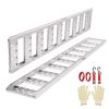 Aluminum Ramps, 1250lbs, Straight Ramp with Treads and Load Straps, Portable Loading Ramp for Motorcycles, ATVs, Trucks, Lawn Mower, Dirt Bike