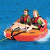 Inflatable Float Tube with Adjustable Fishing Rod Holder and Fish Hook Stator - Orange