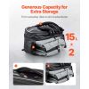Motorcycle Saddlebag, 30 L (15 L x 2) Large Capacity Side Saddle Bag with Waterproof Rain Cover and Straps, Compatible with Most Motorcycles