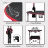 Portable Camping Table Folding Picnic Tables Lightweight Folding Table Waterproof Canvas Beach Table for Outside with 4 Cup Holders & Carry Bags for C