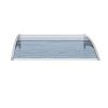 Awning for Door Entrance Window, 38x40 Inch Window Canopy Exterior, UV Rain Snow Protection for House Porch Patio Deck, Gray Bracket & Gray Blue Board