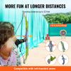 Bow and Arrow Set for Kids, 2 Pack LED Light Up Archery Set with 20 Suction Cup Arrows, 2 Hanging Targets, 2 Quivers, 3 Target Cans