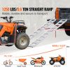 Aluminum Ramps, 1250lbs, Straight Ramp with Treads and Load Straps, Portable Loading Ramp for Motorcycles, ATVs, Trucks, Lawn Mower, Dirt Bike