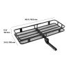 60" x 24" x 6", Hitch Cargo Carrier, 500 lbs Capacity Hitch Cargo Carrier with Cargo Net with Hook & Waterproof Cargo Bag