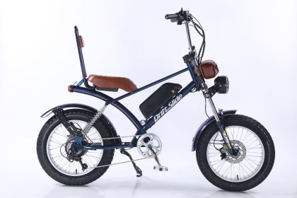 2000W peak power electric bike 31MPH 48V 20.8Ah, 20'' fat tire commuting E-BIKE For adult (Color: brown seat)