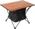 Portable Camping Table Ultralight Aluminum Camp Table Folding Beach Table for Camping Hiking Backpacking Outdoor Picnic, Size M