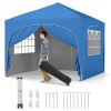 10 X 10 FT Pop up Canopy Tent with 4 Removable Sidewall