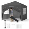 10 X 10 FT Pop up Canopy Tent with 4 Removable Sidewall