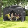 10 X 10 FT Pop up Canopy Tent with 4 Removable Sidewall