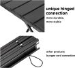 Portable Camping Table Ultralight Aluminum Camp Table Folding Beach Table for Camping Hiking Backpacking Outdoor Picnic, Size M