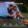 Camping Table, Lightweight Portable Folding Table with Mesh Storage Net, High/Low Options, Ideal for Camping, Hiking, Tailgating, Beach, Picnic